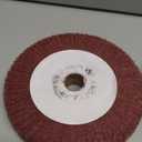 6 Inch Bench Grinder Polishing Wheel, 320 Grit Tight Weave Tough Polishing Burnishing Wheel, Great for Refurbishing Golf Clubs Metal Copper, Perfect Size 1" Thickness for 0.8" Arbor(Red)