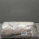 AAAAAcessories D-Shaped Chair Cushions, 2" Thick Dining Chair Pads with Ties and Removable, Machine-Washable Cover, 17" x 16", Set of 6, Oatmeal Beige