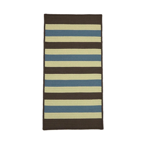 Colonial Mills St. Germain Stripe Runner - Sapphire Earth 30" x7'