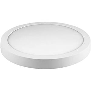 18W LED Ceiling Lights for Office 3200K Surface Mount LED Flat Panel Light AC 110-120V 1800LM Super Slim Shop Commercial Bay Lighting for Hotel Office Kitchen Laundry, Warm White