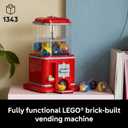 LEGO Ideas Minifigure Vending Machine Building Set for Adults - Creative Office Decor or Home Book Shelf Display - Capsule Dispensing Toy - Nostalgic Gift for Men and Women, 18+ - 21358