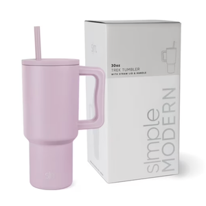 Simple Modern 40 Fl Oz Insulated Stainless Steel Trek Tumbler With Straw Lid | Lavender Mist