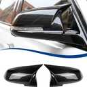 Real Carbon Fiber Mirror Caps Compatible with 3-Series F30 F31 F34 / 4-Series F32 F33 F36 / 2-Series F22 F23 / 1-Series F20 X1 E84 M2 F87 2PCS-Set