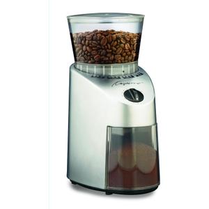 Capresso 560.04 Infinity Conical Burr Grinder, Brushed Silver (8.5 oz, Stainless Steel)