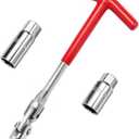 3Pcs Spark Plug Socket Wrench Set T-Handle, Universal 5/8" & 13/16" Spark Plug Tool Remover and Installer Tool for Motorcycles, Lawn Mowers, Small Motor Vehicles, Car Accessories