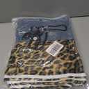 Womens High Waisted Jeans Cheetah Print Pants Wide Leg Jeans Leopard Pants Straight Leg Women Baggy Jeans Y2k (S)