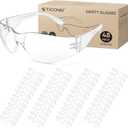 TICONN Clear Safety Glasses for Men and Women, Safety Goggles with Scratch Impact Resistant Meets ANSI Z87.1 Standard