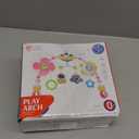 qesfir Musical Baby Stroller Arch Toys, Travel Car Seat Toys, Baby Play Arch Crib Accessory Toys, Mobile for Bassinet, Pram Activity Arch Bar Toys for Babies Infants (Space)