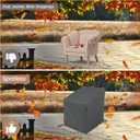 Patio Furniture Covers Waterproof 2 Pack,Patio Chair Covers for Outdoor Furniture Waterproof ,Heavy Duty Chair Covers Waterproof-Grey 30"x34"x28.87"/38.5"(H)