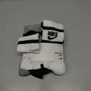 Nike unisex-child Everyday Cushioned Crew Socks (6 Pairs) (Medium, White/Black/Grey)