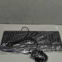 Wired Keyboard and Mouse Combo, EDJO Full-Sized Ergonomic Computer Keyboard with Palm Rest and Optical Wired Mouse for Windows, Mac OS Desktop/Laptop/PC (Black)