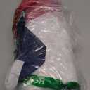 Jayus US Bunting Flag 3x6 FT - Embroidered Stars USA American Pleated Fan Flag - Patriotic Half Fan Banner with 3 Brass Grommets for 4th of July & Memorial Day Party Outdoor