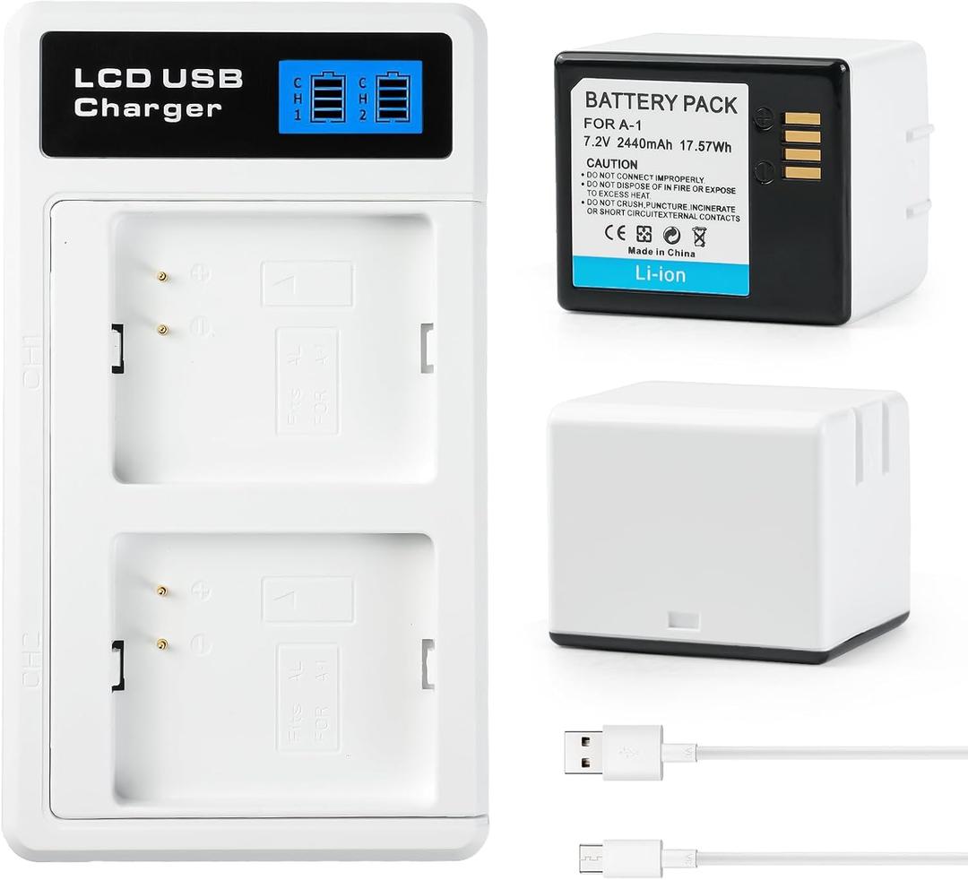 2-Pack Rechargeable Batteries for Arlo Pro,Arlo Pro 2 Cameras with Charging Station-VMC4030, VMS4430P-(Charger Included)[7.2V, 2440mAh 17.57Wh]