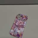 GVIEWIN for iPhone 17 Pro Case for Women, [Compatible with MagSafe] [Upgraded Full Camera Protection] [Screen Protector], Stylish Floral Shockproof Phone Case for iPhone 17 Pro 6.3", Lotuses/Purple