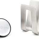 Happy Sinks Sponge Holder for Sink, Polyurethane (PU), Metallic Silver, Pequeño