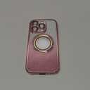 Misscase for iPhone 16 Pro Magnetic Glitter Case Compatible with MagSafe,Full Protection Slim Shockproof Anti-Scratch Case with Camera Lens Protector Logo View Dust-Proof Net for Women Pink