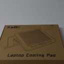 KeiBn Upgarde Laptop Cooling Pad, RGB Lights Laptop Cooler 6 Fans for 15.6-17.3 Inch Laptops, 7 Height Stands, 10 Modes Light, 2 USB Ports, Desk or Lap Use (A8,Blue)