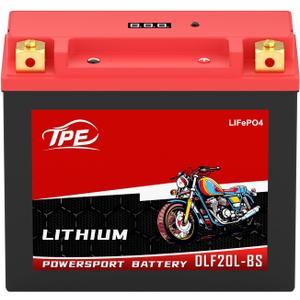 TPE Lithium DLF20L-BS,12.8V 10AH 850CCA Motorcycle Battery Powersport Battery for ATV, Jet Ski, Scooter, PWC & More