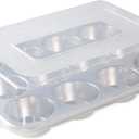 Nordic Ware Naturals 12 Cavity Muffin Pan with High-Domed Lid