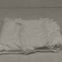 White Ruffle Duvet Cover Full Girls Shabby Chic Farmhouse Bedding Set 3Pcs 100% Washed Microfiber Duvet Cover Set Boho Vintage Ruffled Bedding with Zipper Closure & Corner Ties,2 Pillowcases