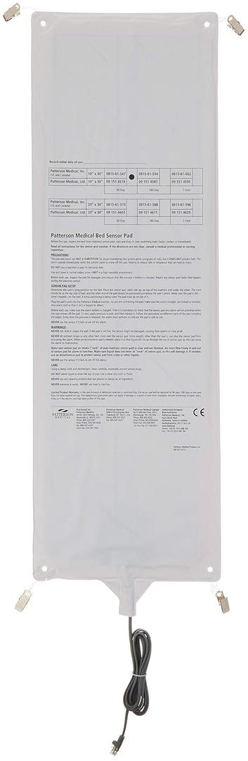 Sammons Preston Bed Sensor Pad for Hospitals, Clinics, and Home-Use, Pressure Sensitive Pad Measures 10" X 30", 90-Day Use, Monitoring Device for Nurses and Caregivers - Alarm Monitor Sold Separately