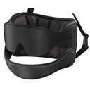 SARISUN Airplane Pillow Combo with Chin Strap, Travel Pillows for Airplanes with Sleep Eye Mask, Plane Pillow for Long Flights, Car Road Trip, 360° Headrest, Stop Bobblehead, Black