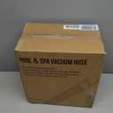 Pool Vacuum Hose With Swivel Cuff 1-1/4" Diameter 27FT Flexible Heavy Duty Pool Vacuum Cleaning Hose Perfect for Above&In Ground Swimming Pool