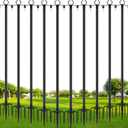 SINLEY 10 Pack String Light Poles,10 Ft Metal Poles with Fork for Outdoor String Lights,Outdoor Light Poles with Fork,Poles/Post/Stand for Outside,Patio,Deck,Backyard,Garden Wedding,Party