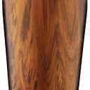 True Stainless Steel Cocktail Shaker with Built-in Strainer and Jigger Cap, Drink Mixers for Cocktails, Margarita, Martini, Bartender Tools, Home Bar Accessories, 20 oz, Set of 1, Wood Pattern