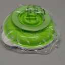 Matyz Baby Feeding Suction Warm Plate with Draining and Drying Design  Stay Put Divided Plate for Kids  Including 1 Toddler Plate and 2 Spoons  Microwave & Dishwasher Safe (Green)