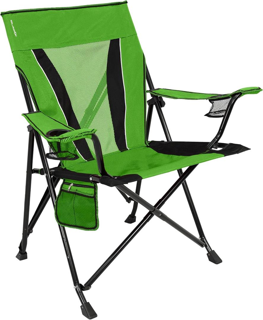 Kijaro XXL Dual Lock Portable Camping Chair - Supports Up to 400lbs - Enjoy The Outdoors in a Versatile Folding Sports & Outdoor Chair (Ireland Green)