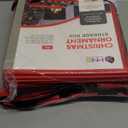 Christmas Ornament Storage Container,Box Stores Up to 96, Adjustable Dividers, Large Organizer Bin to Protect and Store Holiday Dcor (Red)