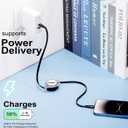 4 x Miger USB C to Lightning Cable [2Pack 4FT] Retractable iPhone Charger Fast Charging Type C to Lightning Cable Charger Cord MFi Certified for iPhone 14 13 12 11 Pro Max Mini XS XR X 8 7 6s 6 Plus 6 SE