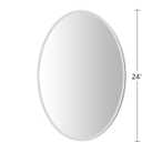 KOHROS Bathroom Mirrors for Over Sink - Oval Frameless Mirror - Beveled Polished Wall Mirror for Bathroom, Vanity, Bedroom (18" W x 24" H Oval)
