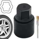 B-Wheel Locking Lug Nut Key Compatible with Toyota Lexus, Tacoma, Chrome Wheel Lock Nuts Socket Adapter, Anti-Theft Lugnut Removal Tool, Tire Nut Removal Tools