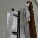 SKYSEN 2 Pack 12" Barn Door Handles, Sliding barn Door Pull Handle, No Gap Flat Plate Design- Heavy Duty- Round- Easy to Install- Matt Black (681-2)