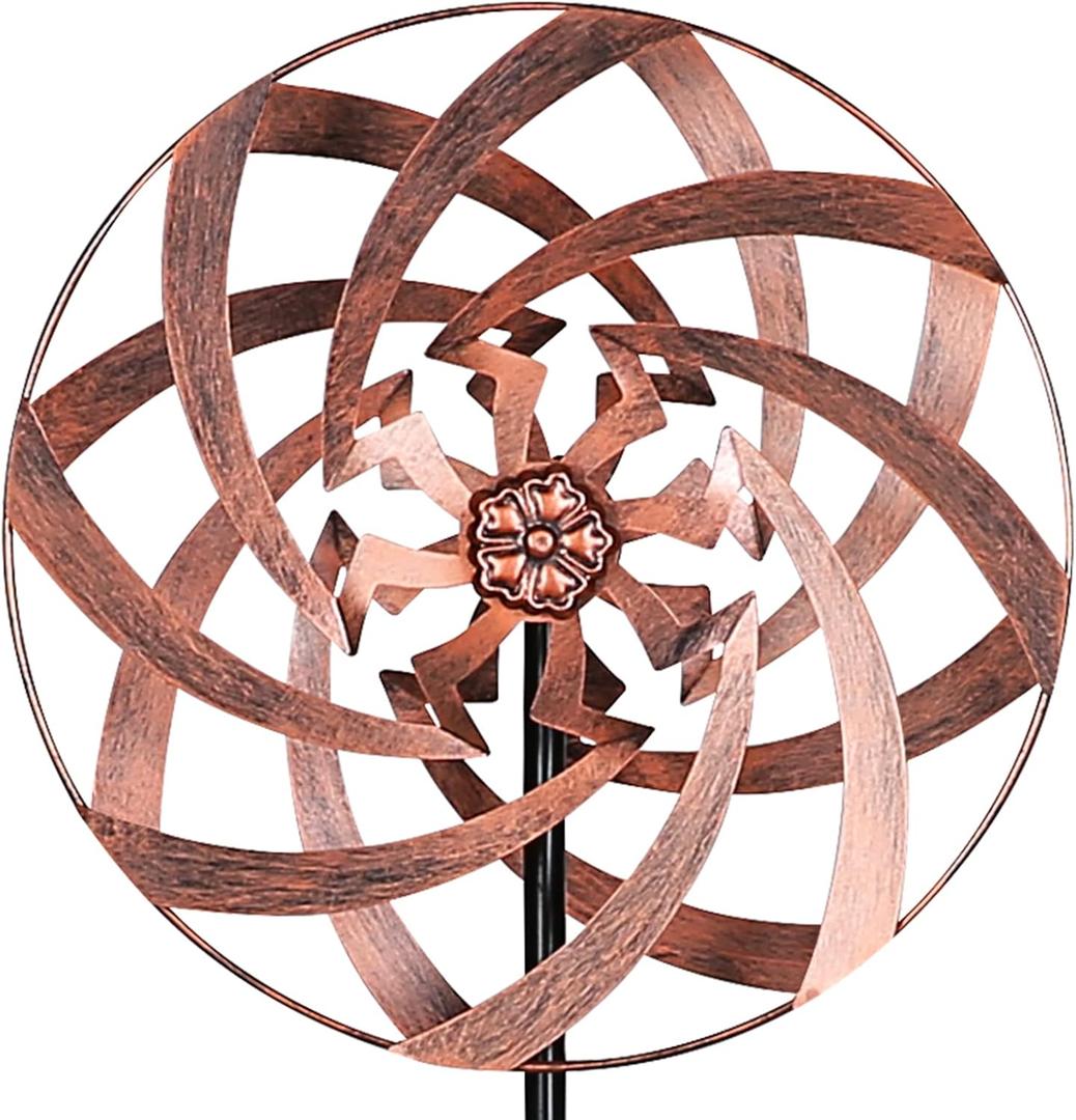 Wind Spinners for Yard and Garden Decor, Metal Kinetic Wind Sculptures Perfect for Outdoor Lawn Patio Decoration 63 x 13