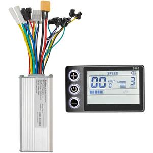 24V 36V 48V Ebike Controller Kit 500W 25A Brushless Motor Controller and Ebike LCD Display Control Panel Electric Bike Controller Scooter Controller Electric Bicycle Speed Controller BLDC