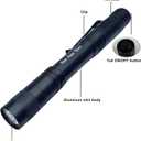 Pen Flashlight, High Lumen LED Mini Pen Light with Clip for Everyday Carry, long