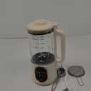 50oz Nut Milk Maker Machine, 10 in 1 Automatic Plant Based Milk Maker for Homemade Oat, Coconut, Chowder, Juice, Soy Milk with 20 Blades,Delay Start, Boil Water, Keep Warm & Auto Clean (White)