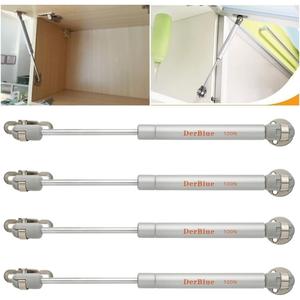 DerBlue 4-Pack 6inch 100N/25lb Gas Struts for Cabinets - Professional Cabinet Shocks and Gas Struts (Silver)