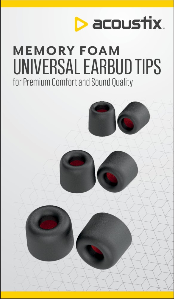 Acoustix Memory Foam Universal Earbud Tips