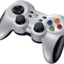 Logitech G F710 Wireless Gamepad, 2.4 GHz Wireless with USB Nano-Receiver, Controller Dual Vibration Feedback, 4 Switch D-Pad, PC - Grey/Black