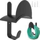 Water Hose Holder, Wall Mount Garden Hose Reel Hanger Holder, Outside Garden Hose Storage Holders organizer for Storage Ropes, Garden and Heavy Tools, Large