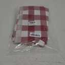 misaya Square Waterproof Vinyl Table Cloth, Buffalo Flannel Backed Tablecloth, Wipeable Plastic Table Cover for Dinner, Kitchen, Outdoor (54" x 54", Burgundy and White)