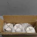 JUXYES Pack of 3 Ceramic Silverware Holder For Party Table, White Cutlery Holder Holder With Black Metal Bracket, Small Flatware Caddy Organizer Utensil Holder Organizer for Kitchen Dining Tables