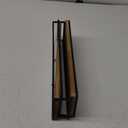 Meangood Floating Shelves Wall Mounted Set of 2, Rustic Wood Wall Storage Shelves for Bedroom,Living Room,Bathroom, Kitchen Torched Wood