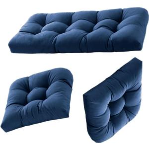 Dizaolive Wicker Chair Cushions for Outdoor Furniture Patio Loveseat Settee Bench Cushions 19x19