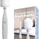 Jool Baby Electric Baby Bottle Brush (Gray) + Replacement Heads (Gray)