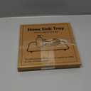 2PCS Water Absorbing Stone Tray, Natural Diatomaceous Earth Stone Sink Mat, Quick Dry Dish Soap Dispenser Sponge Holder, Dark Gray